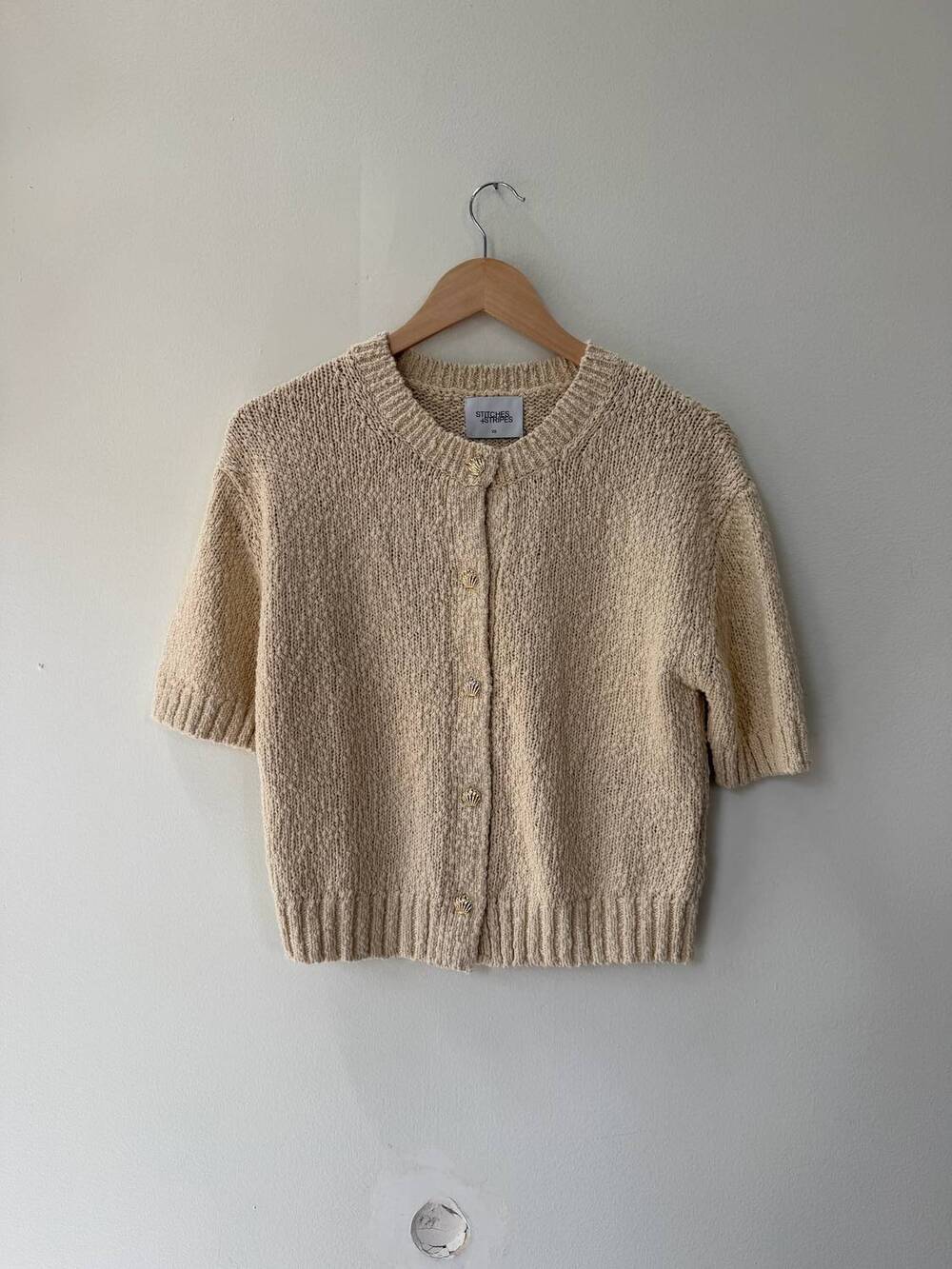 NEW STITCHES & STRIPES women's lucky cardigan in canvas